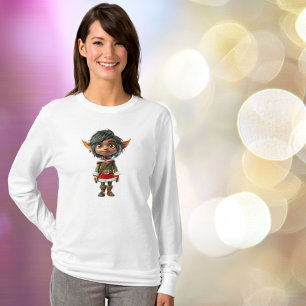 Quiet Girl Christmas Elf Women's Tee