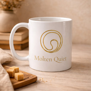 Quiet Gold Swirl Classic Mug, 11 oz Coffee Mug