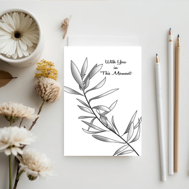 Quiet Grove — Minimal Get Well Card (Printable get well card with minimal illustration and design.)