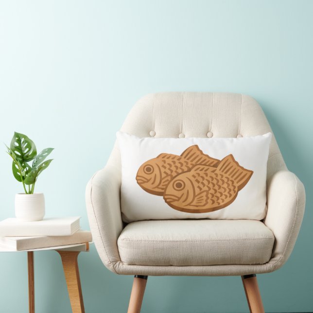 Quiet Icons – Japanese Taiyaki Lumbar Cushion (Chair)