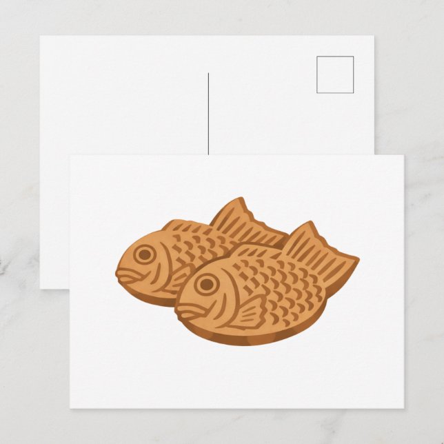 Quiet Icons – Japanese Taiyaki Postcard (Front/Back)
