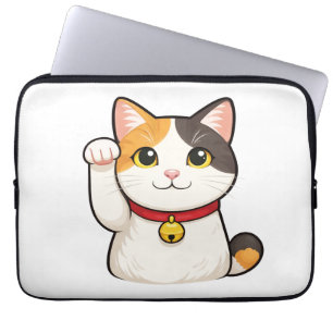 Quiet Icons – Lucky Cat Laptop Sleeve