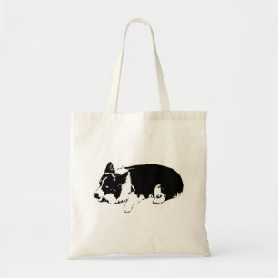 quiet joy carry, corgi calm tote bag