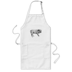 Quiet Kitchen Bulldog Apron