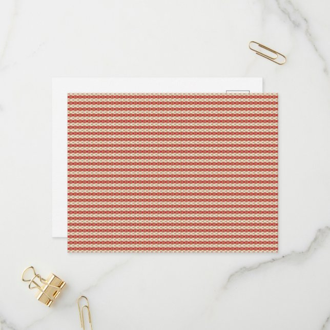 Quiet Luxury Designer Pattern Tote Bag Invitation Postcard (Front/Back In Situ)