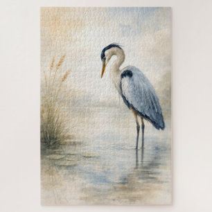 Quiet Marsh Heron Blue Heron Puzzle