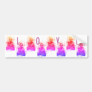 Quiet mind bumper sticker
