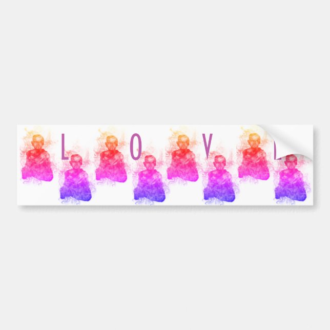 Quiet mind bumper sticker (Front)