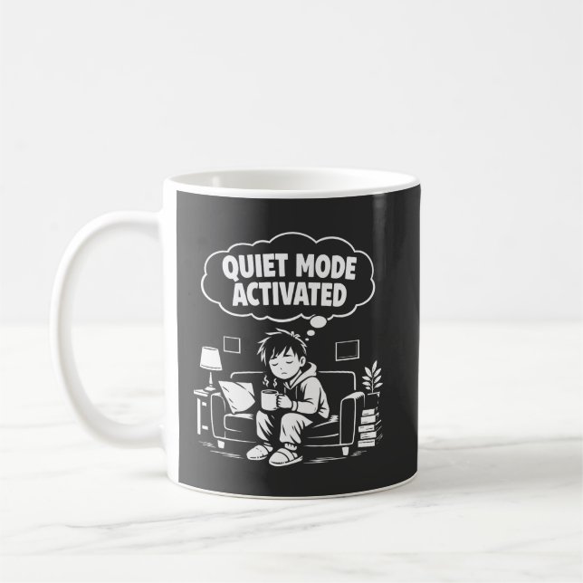 Quiet Mode Activated Coffee Mug (Left)