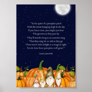 Quiet of a Pumpkin Patch by Laura Jaworski Poster