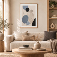 Quiet Passage | Minimal Abstract Plaster Art Print