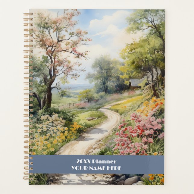 Quiet path through flower forest planner (Front)