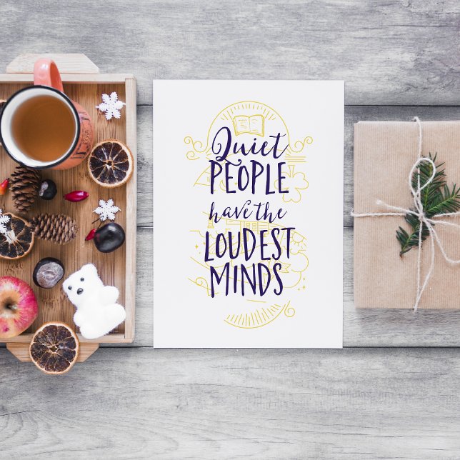 Quiet People Have the Loudest Minds Card (Creator Uploaded)