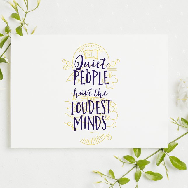 Quiet People Have the Loudest Minds Card (Creator Uploaded)