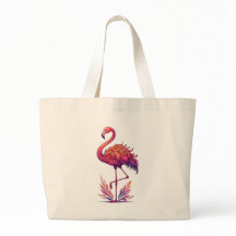 Quiet Pink Flamingo Standing Calmly