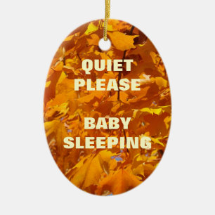 QUIET PLEASE BABY SLEEPING hanging ornaments