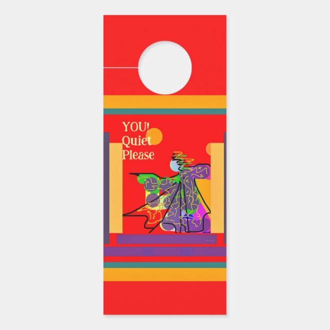 Quiet Please  Door Hanger (Front)