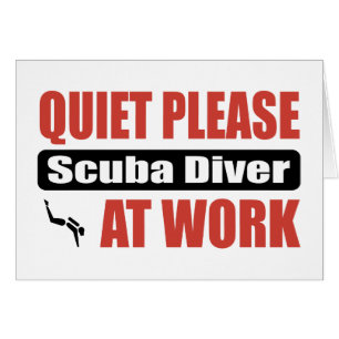 Quiet Please Scuba Diver At Work