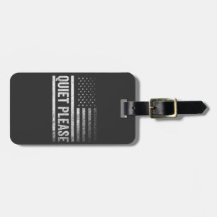 Quiet Please Trump Harris Debate President  Luggage Tag