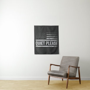 Quiet Please Trump Harris Debate President Tapestry