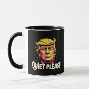 Quiet Please Trump Kamala President Debate  Mug