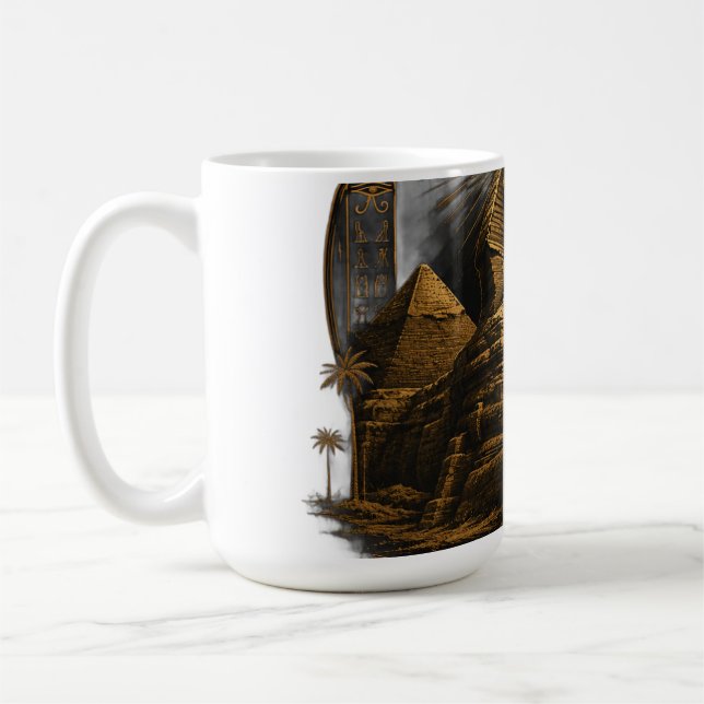 Quiet Power | Great Sphinx Egypt Design Coffee Mug (Left)