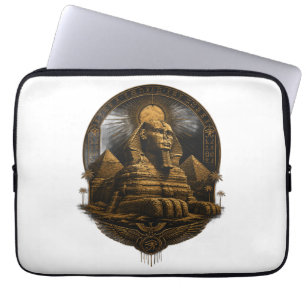 Quiet Power   Great Sphinx Egypt Design Laptop Sleeve