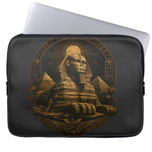 Quiet Power Great Sphinx Egypt Design Laptop Sleeve