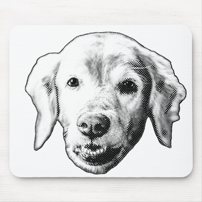 Quiet Pup Focus Mouse Pad (Front)