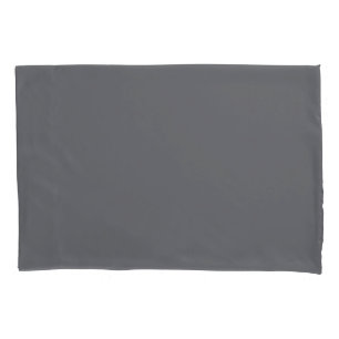 Quiet Shade of Grey Solid Colour Print, Neutral Pillowcase