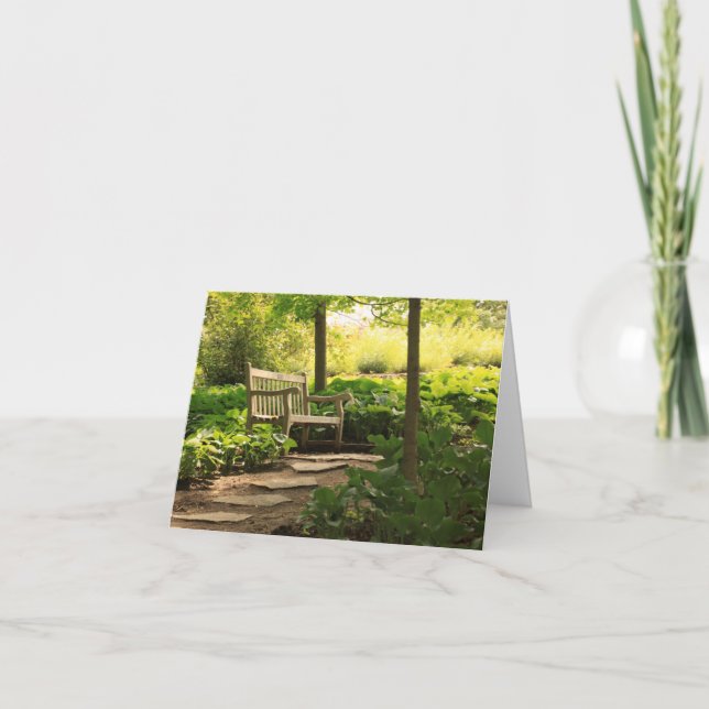 Quiet, shady rest stop card (Front)
