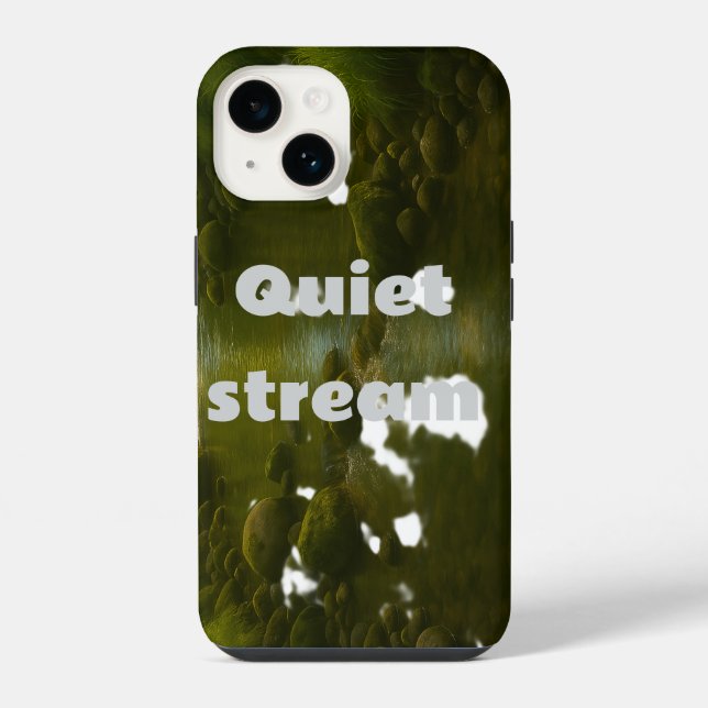 Quiet stream iPhone case (Back)