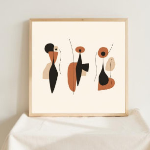 Quiet Strength – Abstract Feminine Line Art XVII Poster