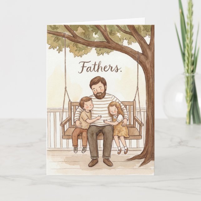 Quiet Strength Father's Day Card (Front)