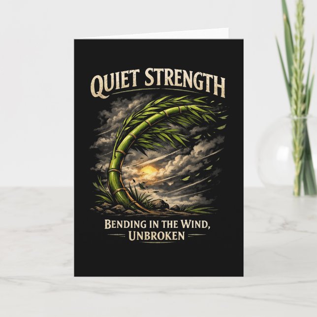 Quiet Strength Holiday Card (Front)