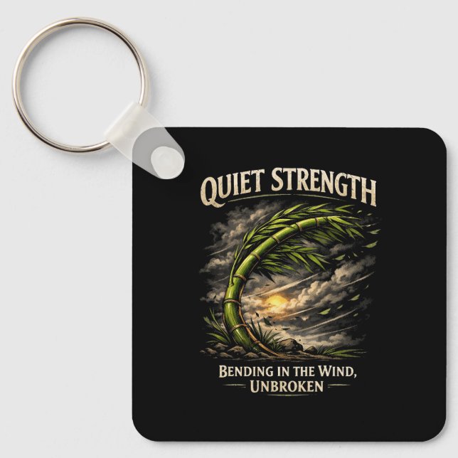 Quiet Strength Key Ring (Front)
