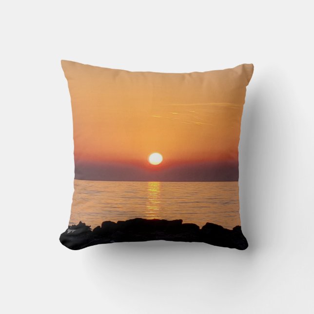 Quiet Sunset Nature Photography Cushion (Front)