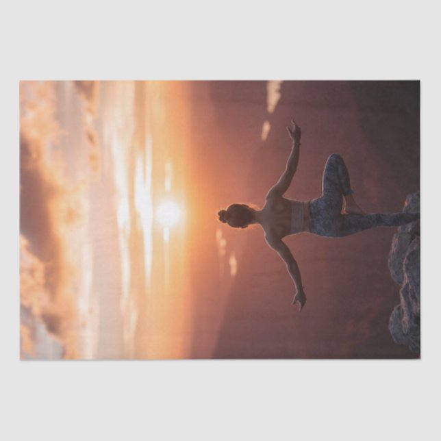 "Quiet The Mind and the Soul Will Speak" Tissue Paper (Front)