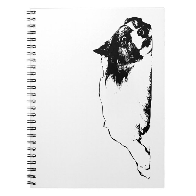 Quiet Thoughts With A Corgi Notebook (Front)