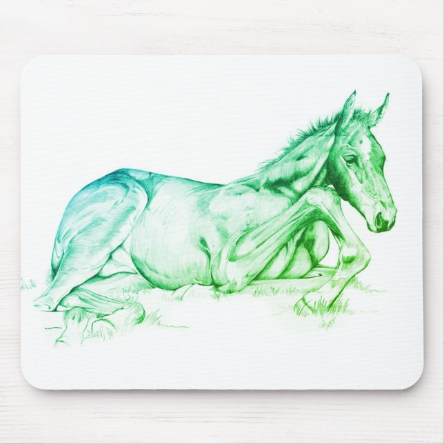 Quiet Time (green) Mouse Pad (Front)