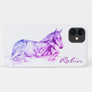 Quiet Time (purple) iPhone 11 Case
