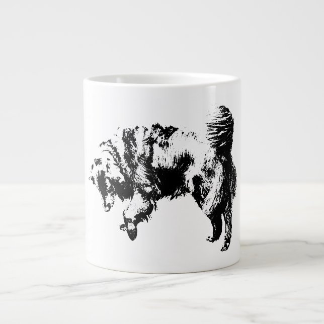 Quiet Watch in October Light Large Coffee Mug (Front)