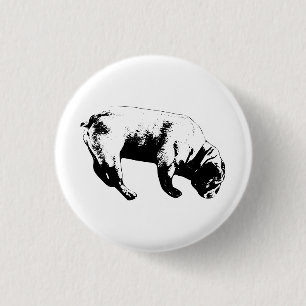 Quiet Watch, Solid Print 3 Cm Round Badge