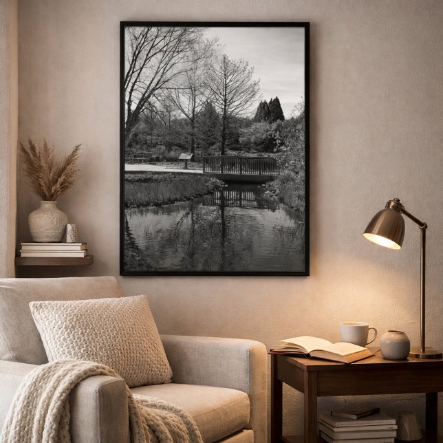 Quiet Waters Monochrome Landscape  Poster (Creator Uploaded)