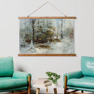 Quiet Winter Afternoon by William Bliss Baker  Hanging Tapestry