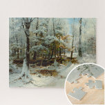 Quiet Winter Afternoon by William Bliss Baker  Jigsaw Puzzle<br><div class="desc">Quiet Winter Afternoon is a painting by William Bliss Baker -American,  1859 – 1886
Customise it with your own details. For further customisation,  please click the "Personalise” link and using Zazzle's advanced design tools,  you can create a one-of-a-kind  gift.</div>
