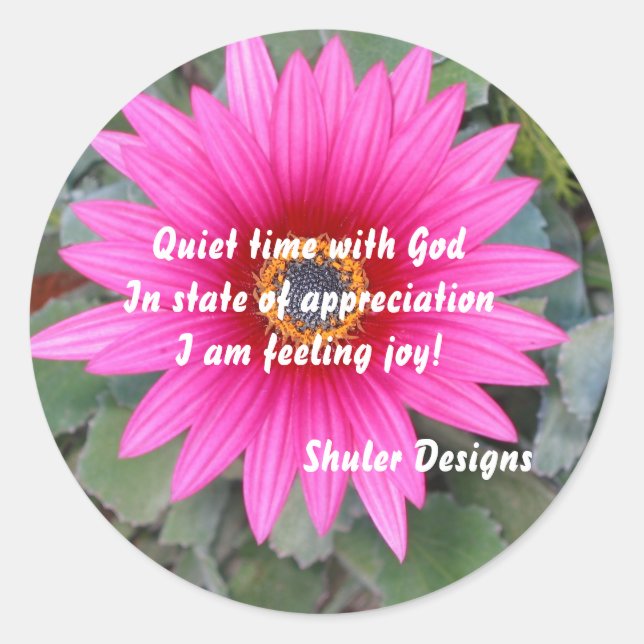 Quiet with God sticker (Front)