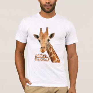 Quietly Different Giraffe - Giraffe Art T-Shirt