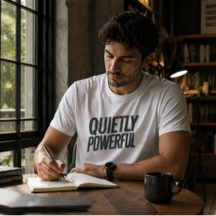 Quietly Powerful Minimal Typography T-Shirt