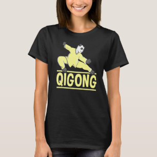 Quigong Qi Gong Panda Tai Chi Yin Yang T-Shirt